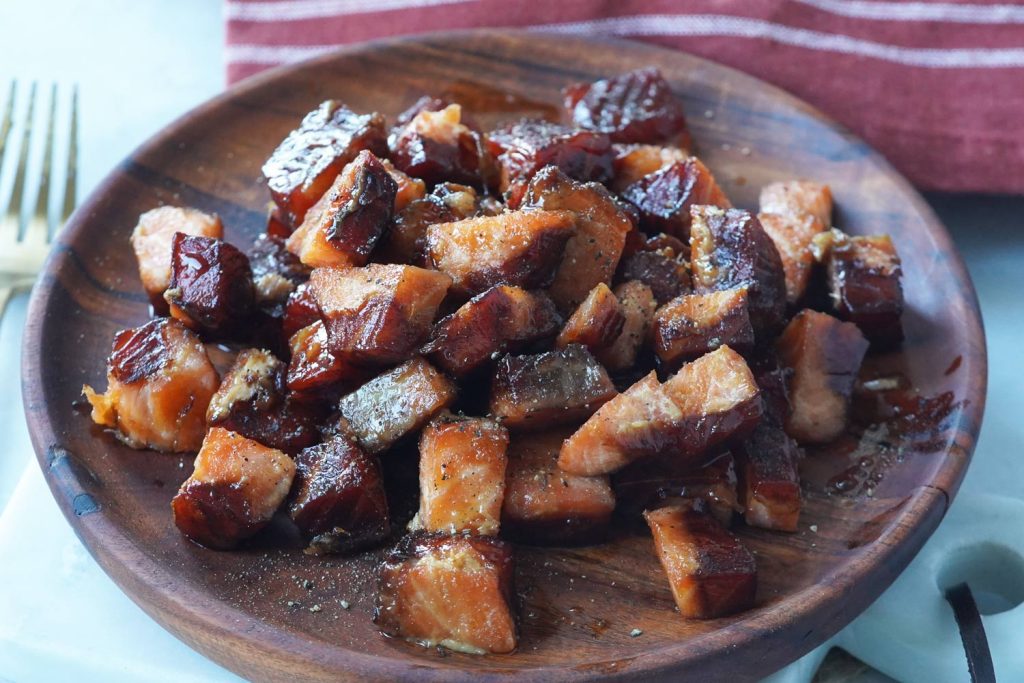 candied smoked salmon