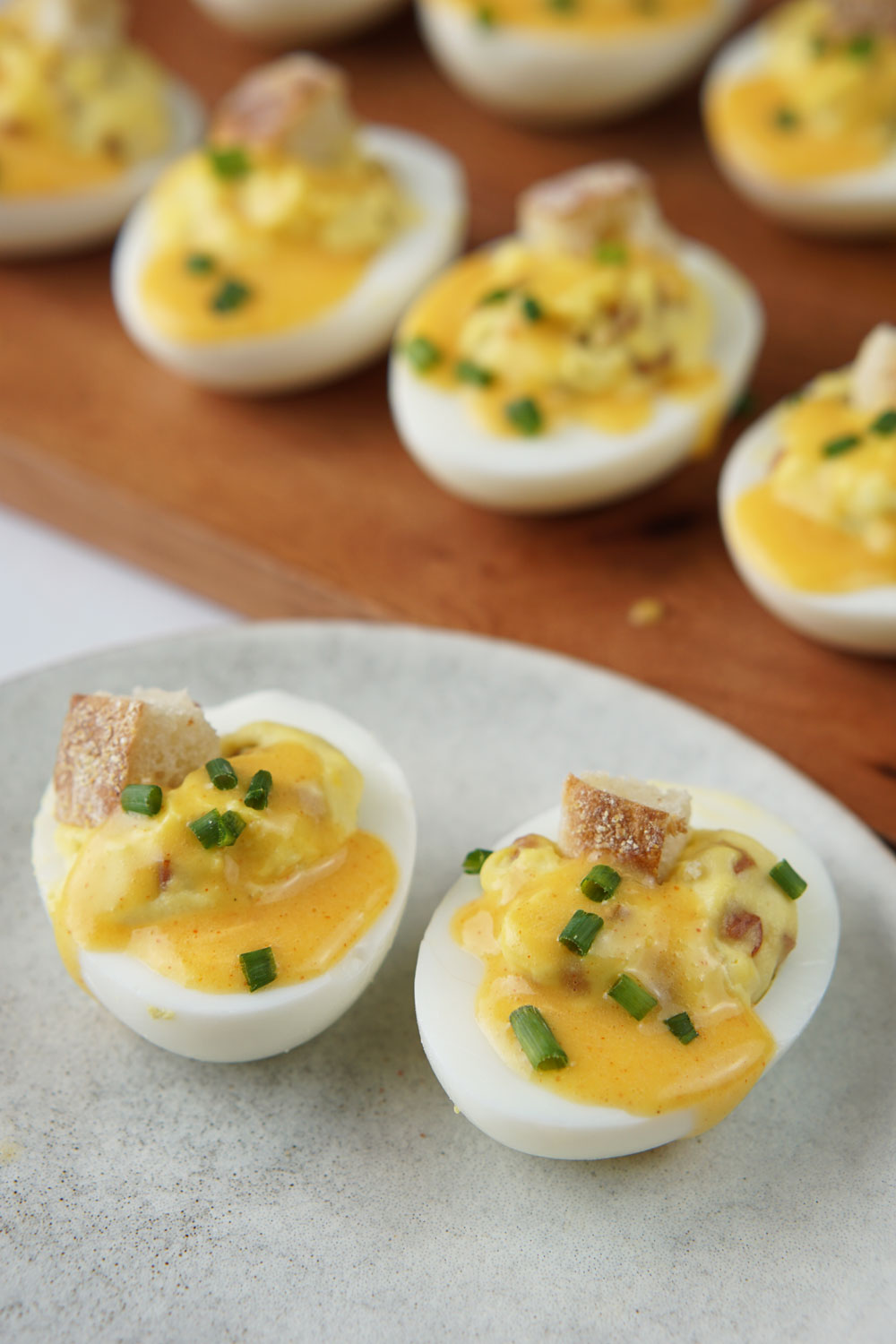 Eggs benedict deviled eggs