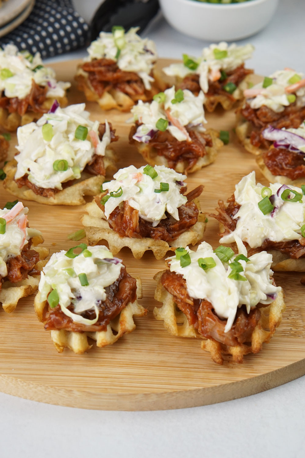 Pulled pork waffle fries