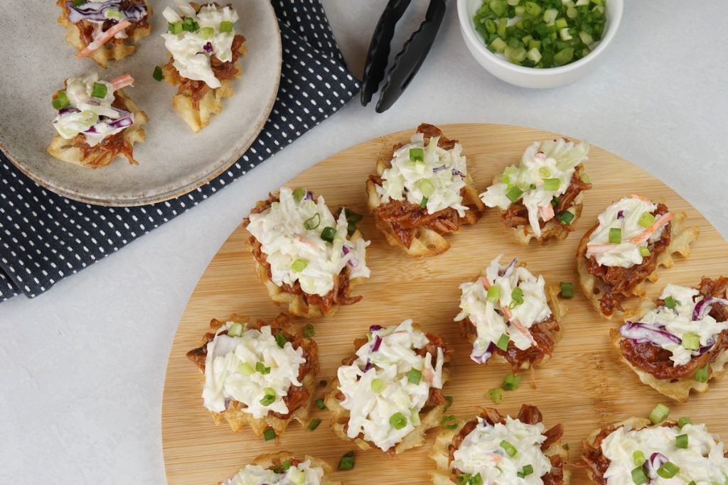 Pulled pork waffle fries