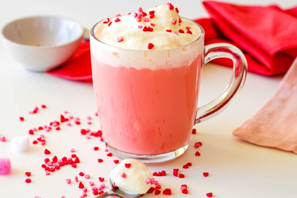 red velvet hot chocolate
