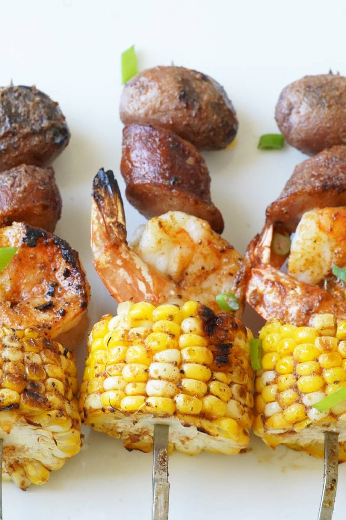 Shrimp Boil Skewers