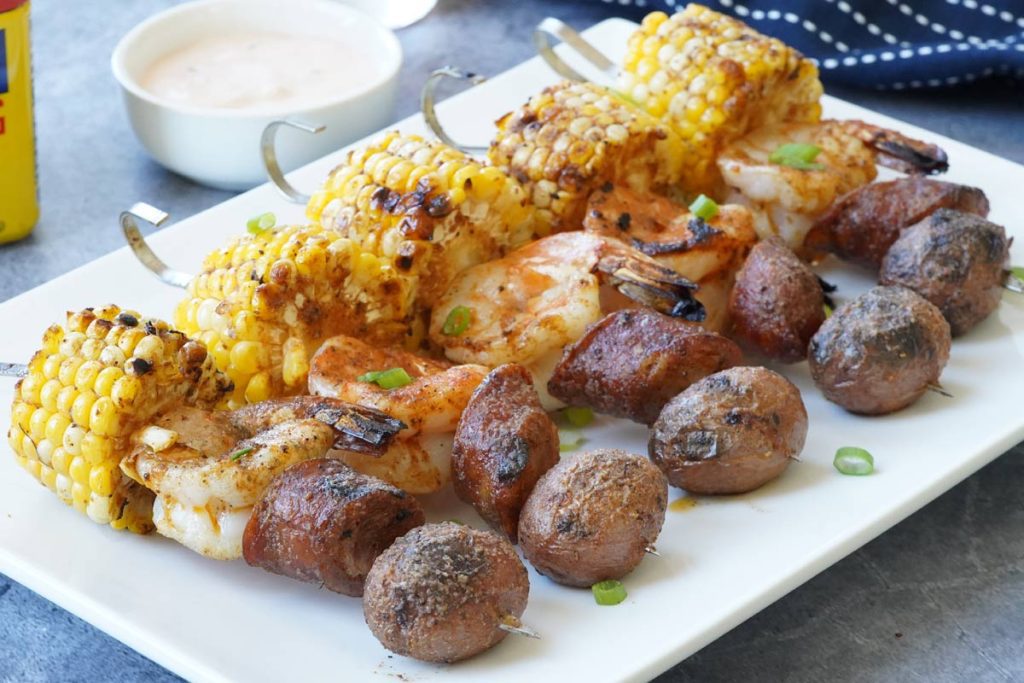 Shrimp Boil Skewers