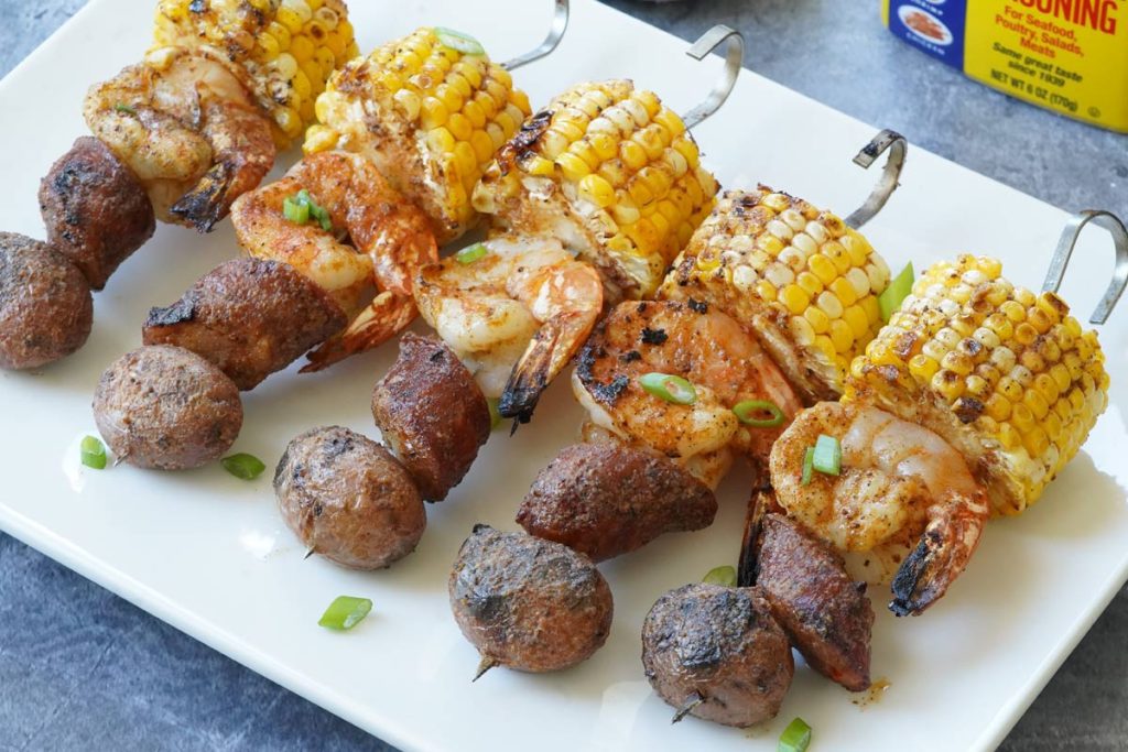 Shrimp Boil Skewers