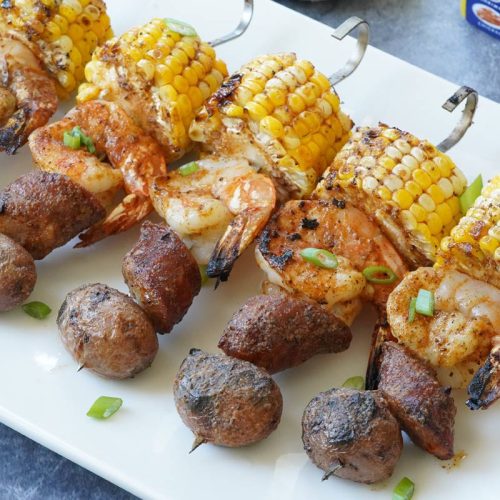 Shrimp Boil Skewers