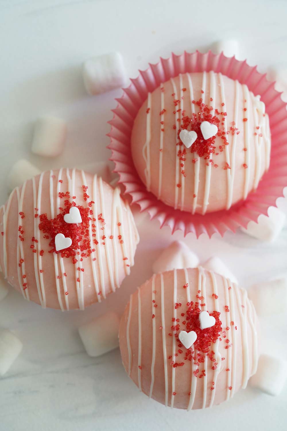 Valentine's Day Hot chocolate bombs