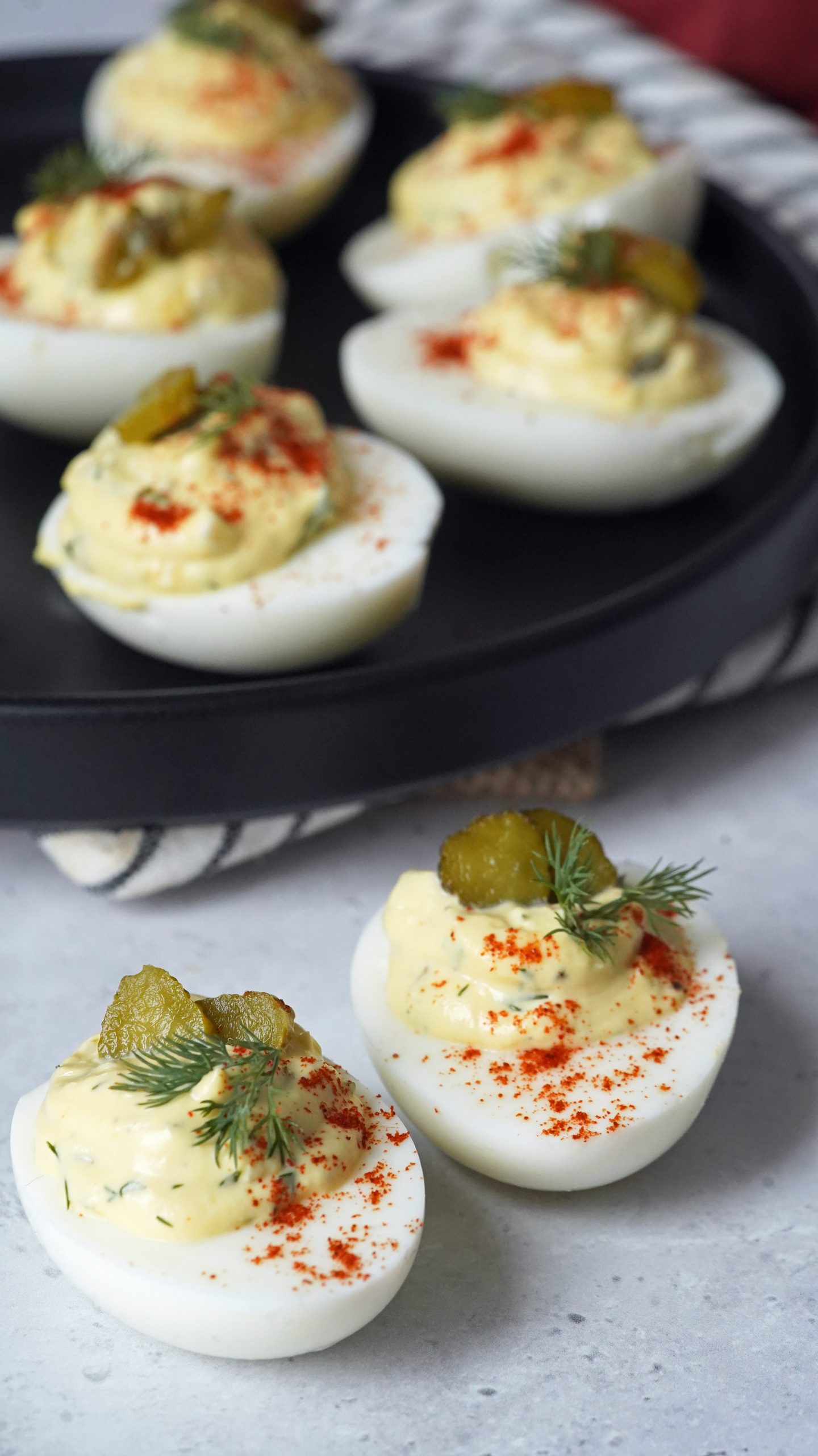 Dill Pickle Deviled Eggs