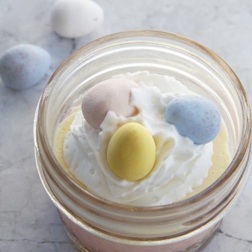 mini easter cheesecakes