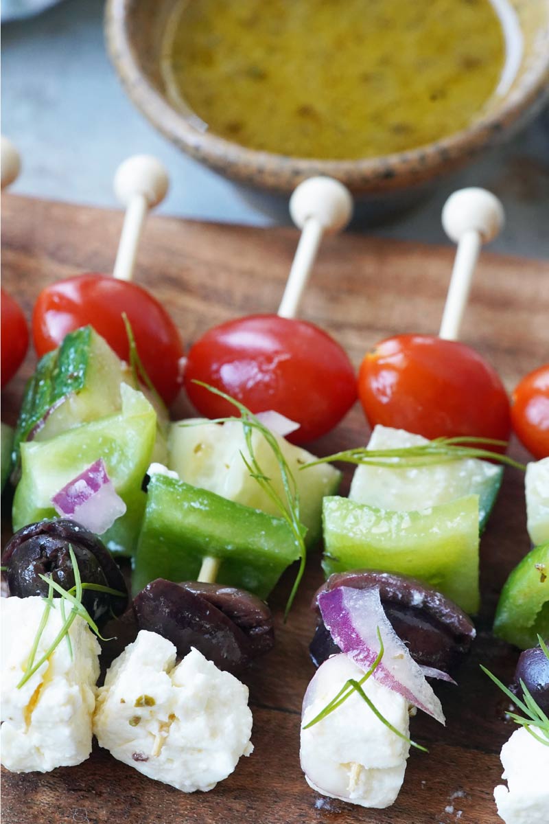 greek salad skewers