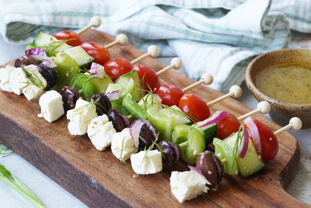 Greek Salad Skewers