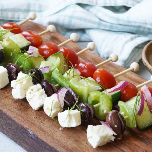 Greek Salad Skewers