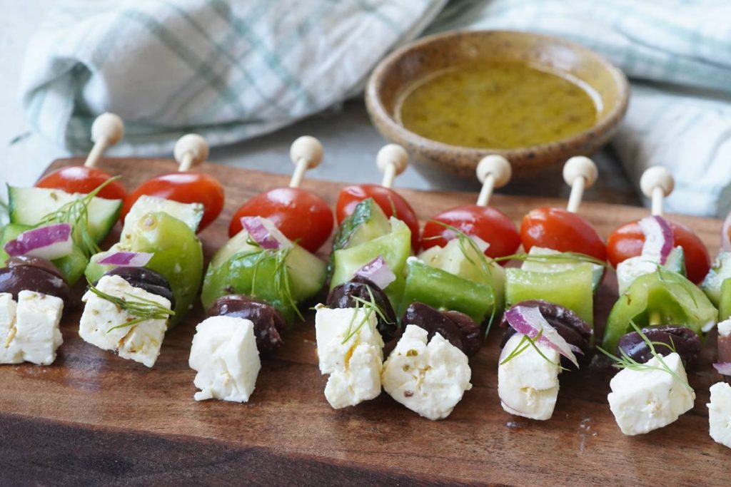 greek salad skewers