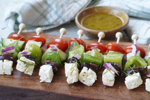 greek salad skewers