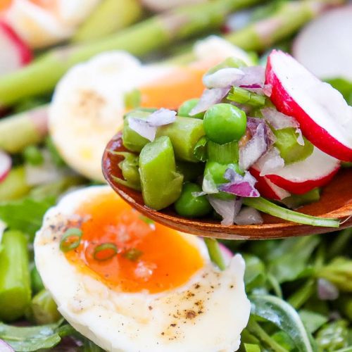 Asparagus and pea salad