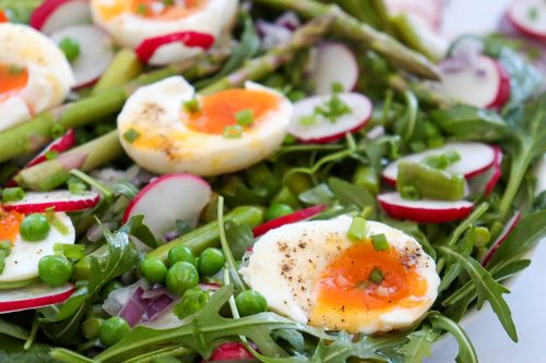 Asparagus and pea salad