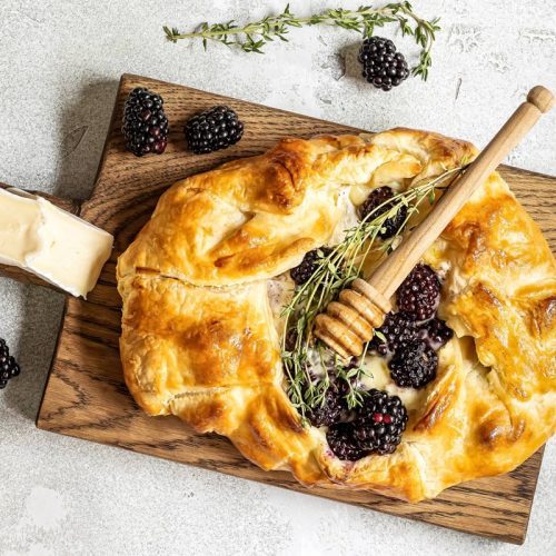 baked brie and blackberry galette