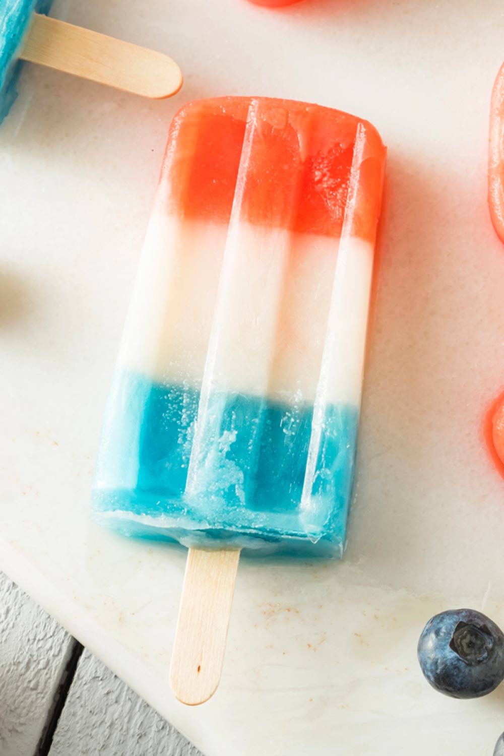 red white and blue popsicles