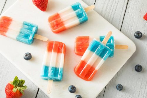 red white and blue popsicles