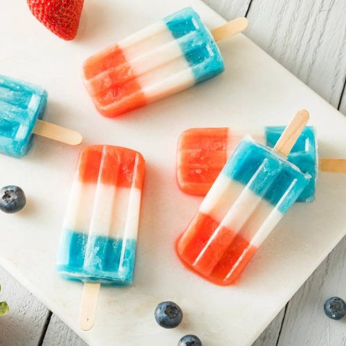 red white and blue popsicles