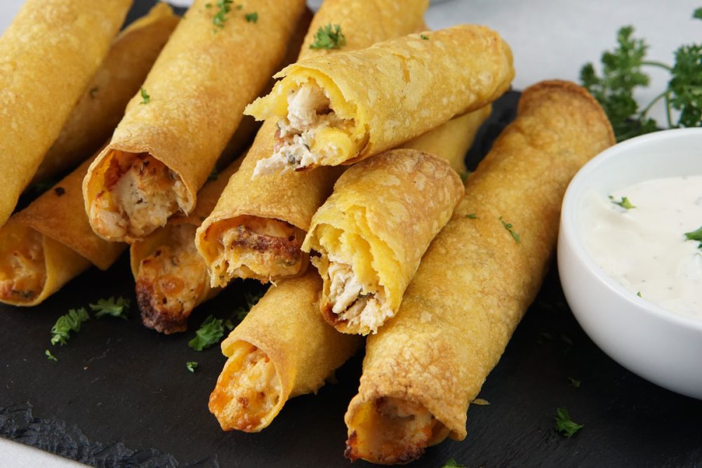 Chicken Bacon Ranch Taquitos