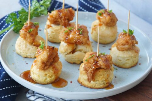 Fried Chicken and Biscuit Appetizers