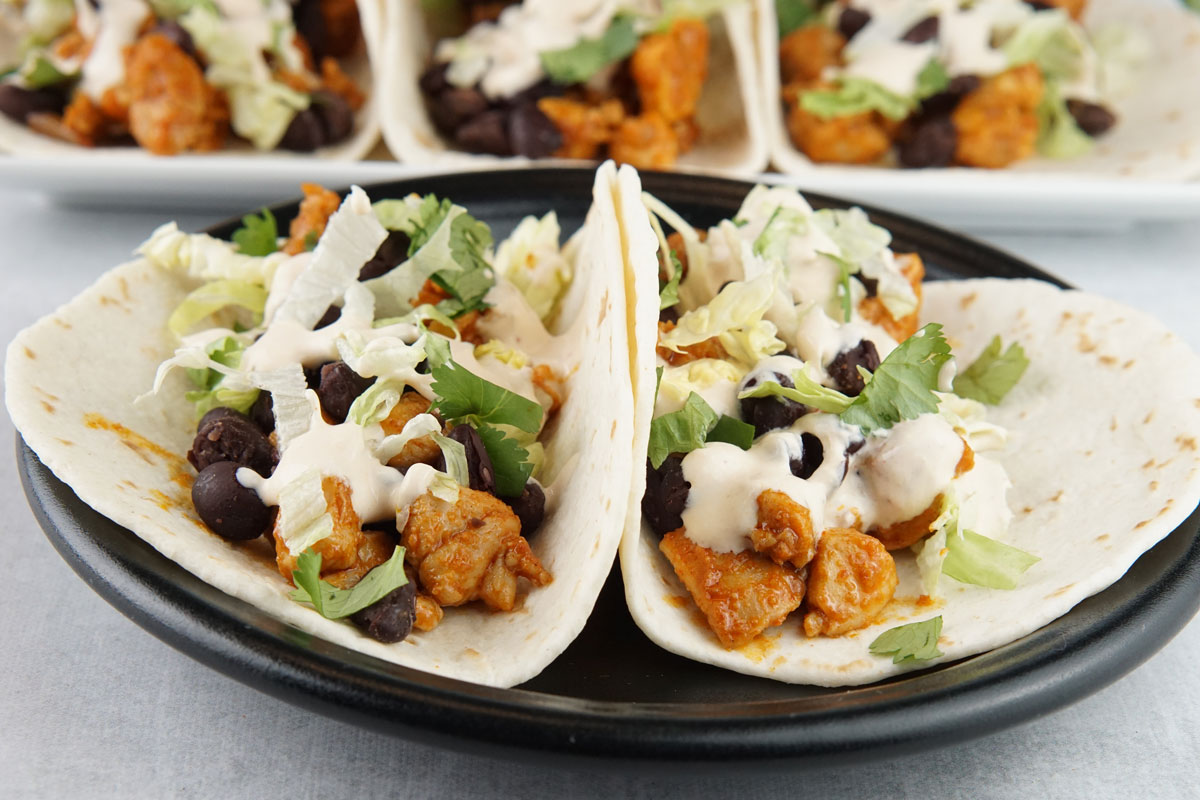 Chipotle chicken tacos