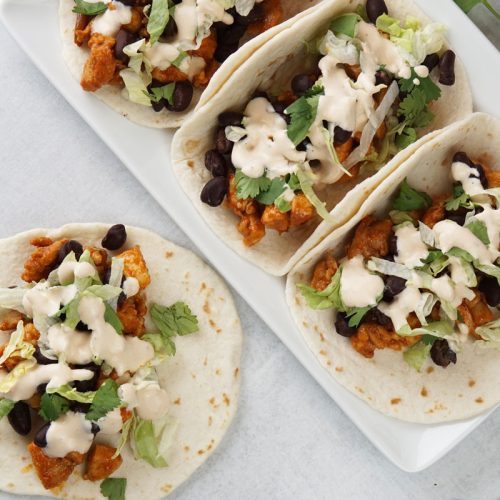 Chipotle chicken tacos