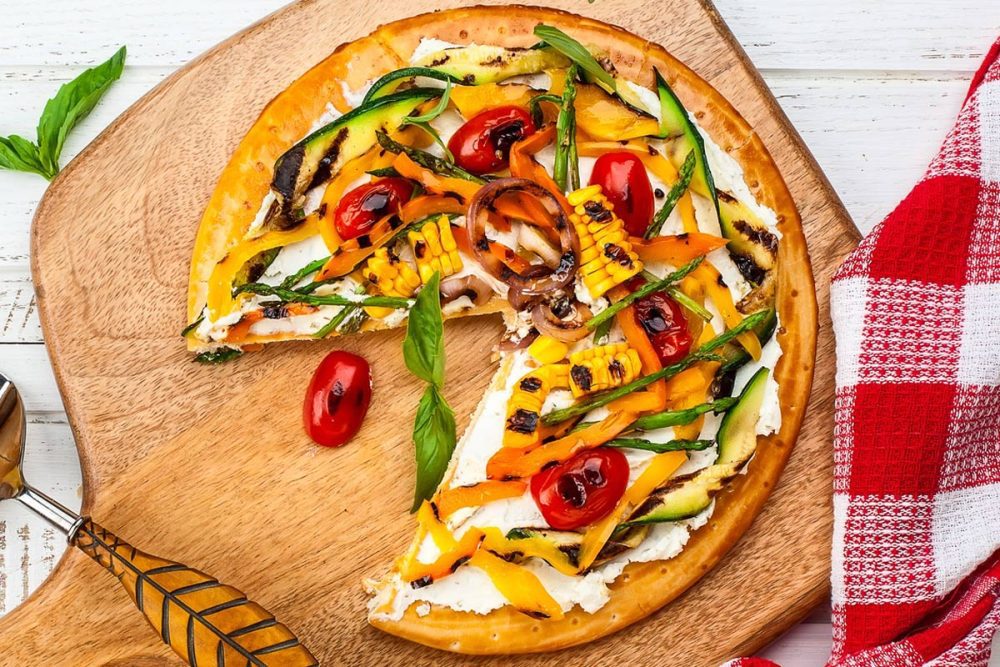grilled veggie pizza