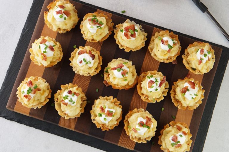 Loaded potato bites