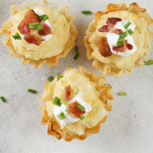 Loaded potato bites