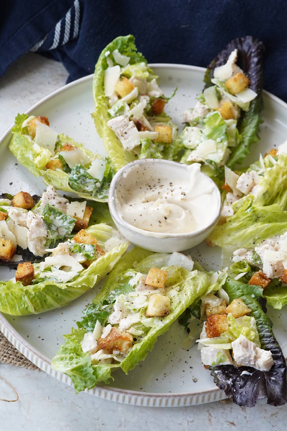caesar salad lettuce cups