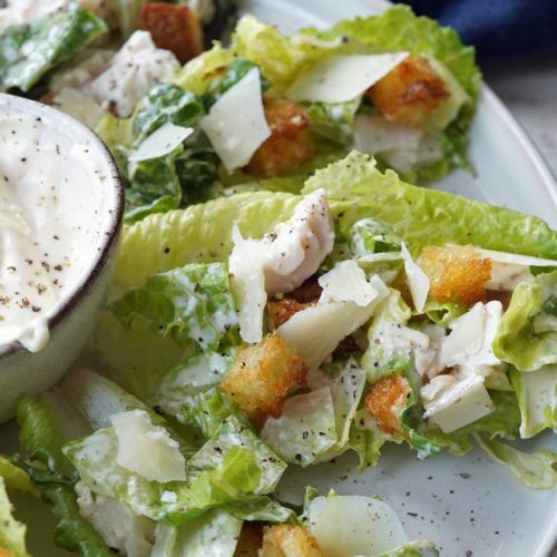 caesar salad lettuce cups