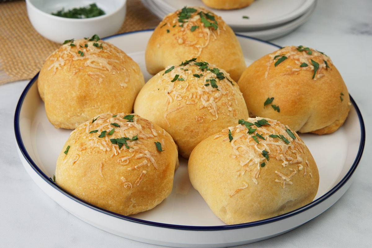 garlic parmesan cheeseburger bombs