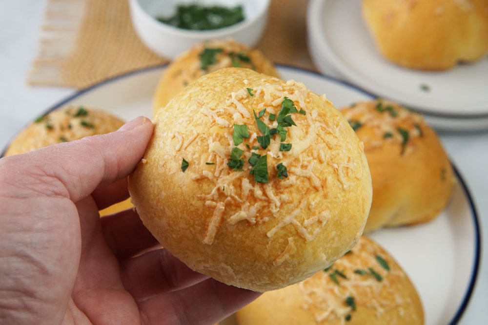garlic parmesan cheeseburger bombs