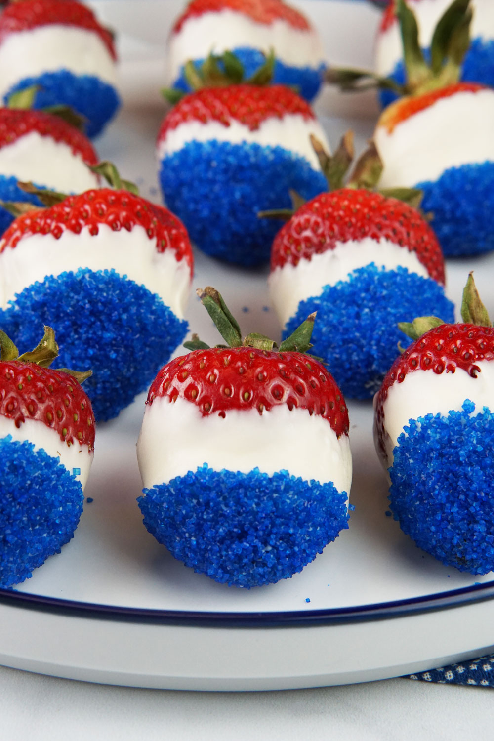 4th of july chocolate dipped strawberries