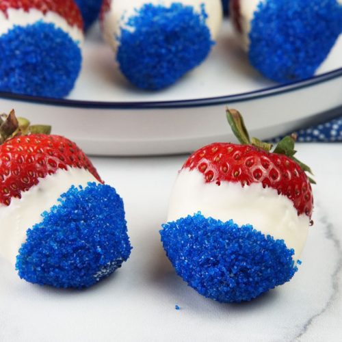 4th of july chocolate dipped strawberries