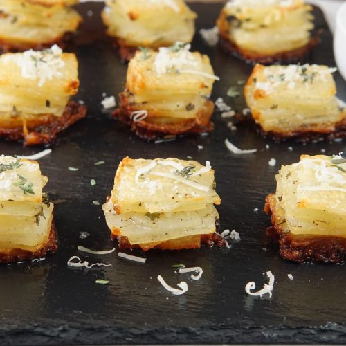 Crispy potato stacks