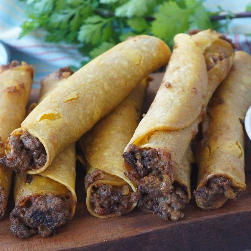 ground beef taquitos