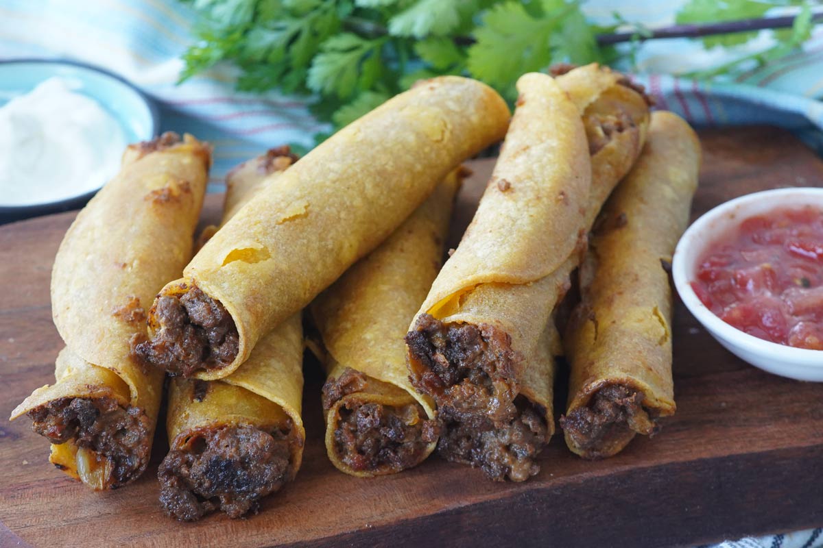 ground beef taquitos