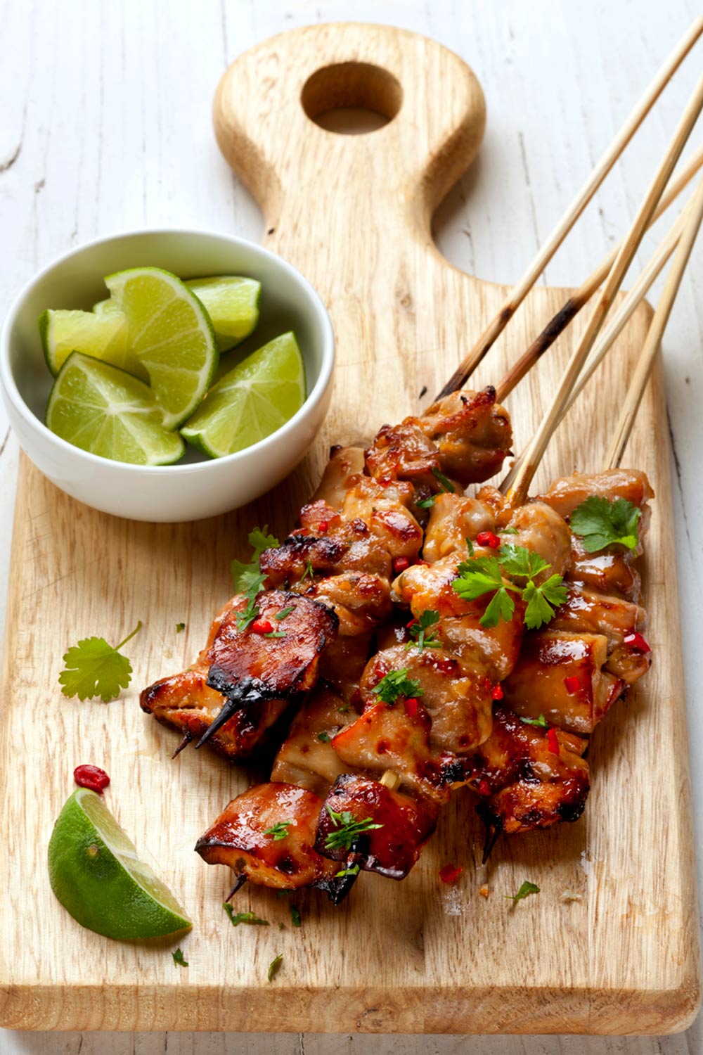 Pad Thai chicken skewers