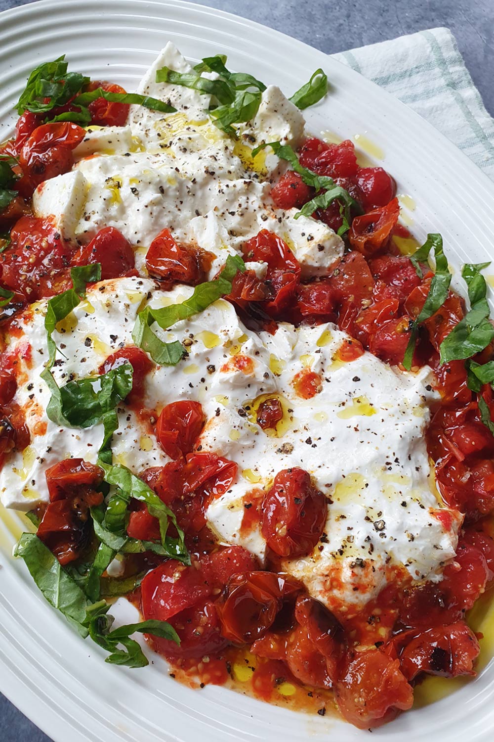 Burrata with Roasted Tomatoes