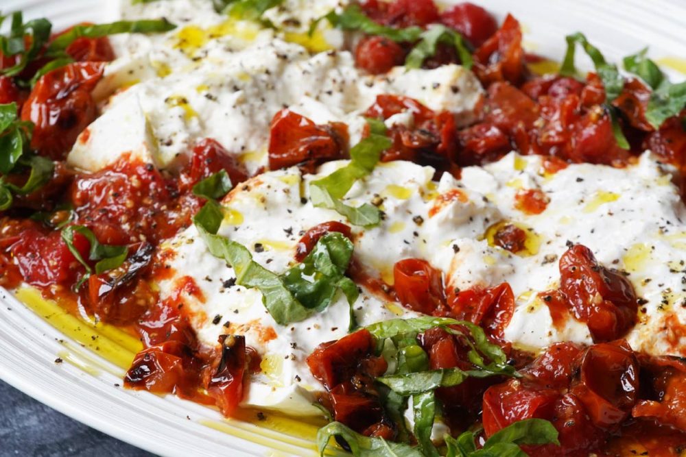 Burrata with Roasted Tomatoes