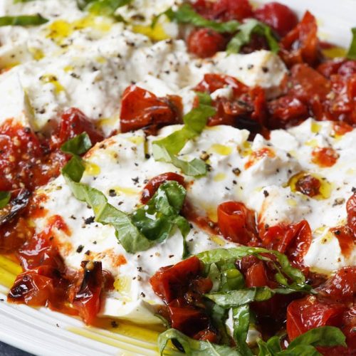 Burrata with Roasted Tomatoes