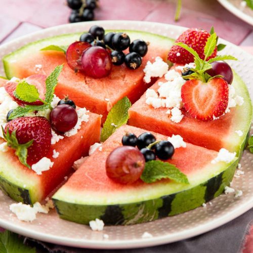 watermelon fruit pizza