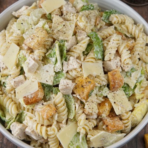 chicken caesar pasta salad