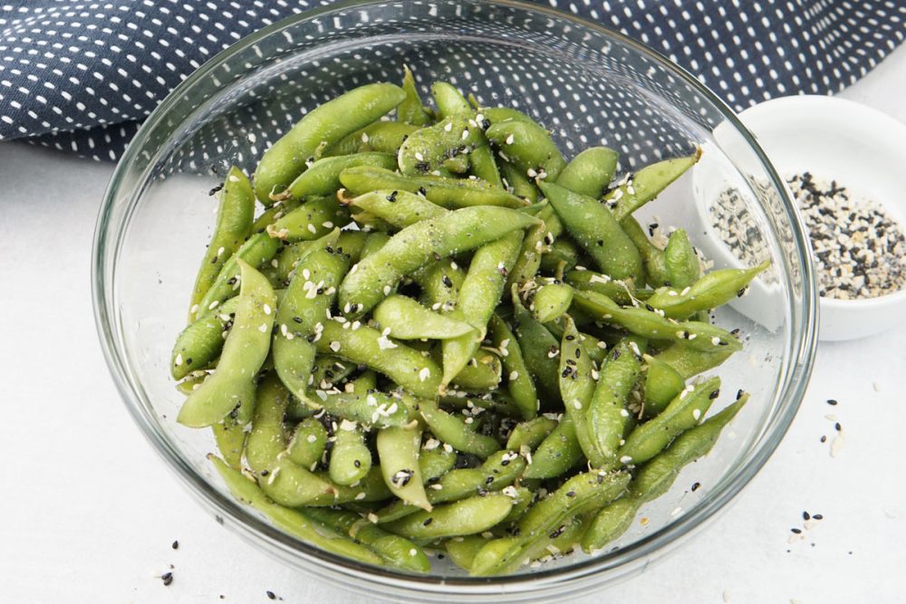 everything bagel seasoning edamame