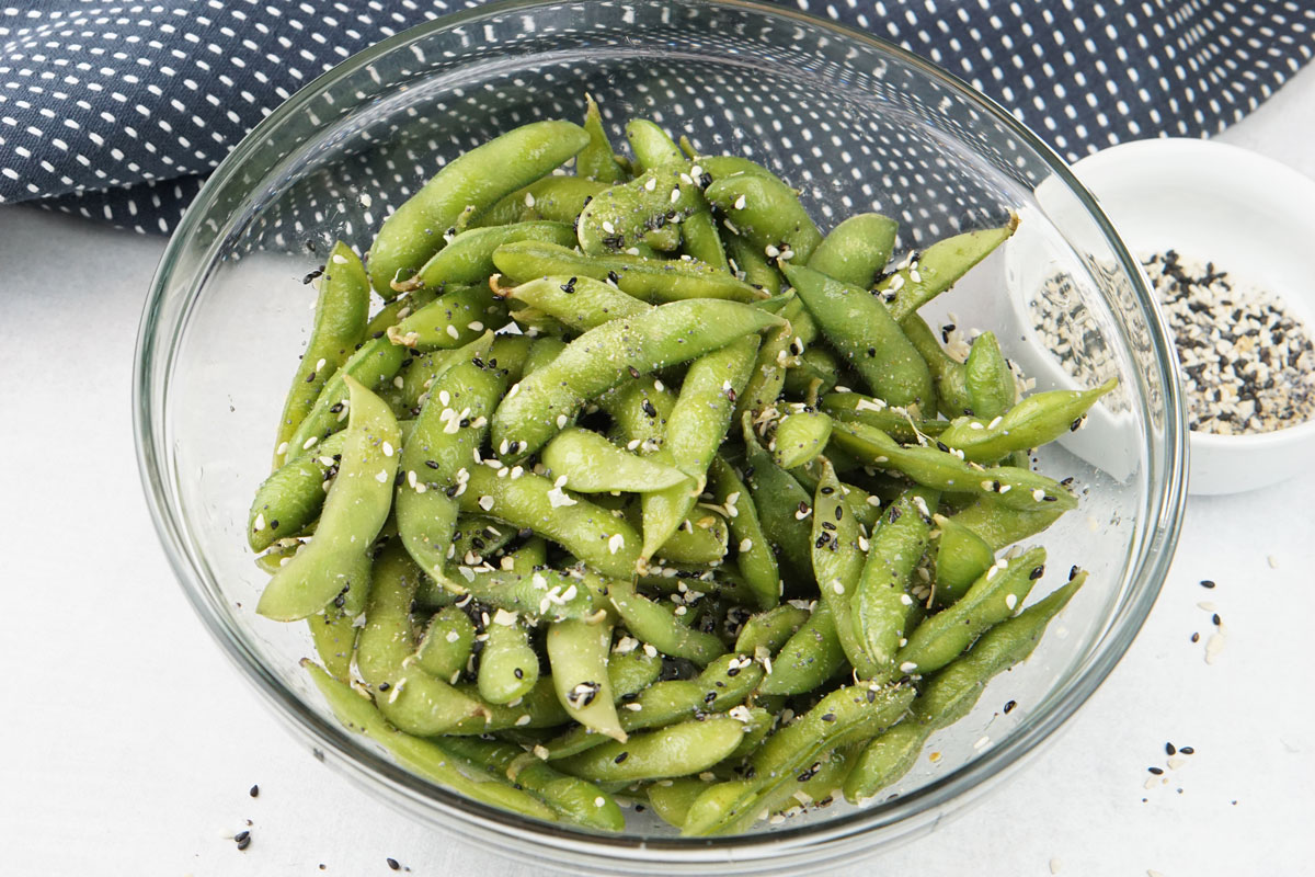 everything bagel seasoning edamame
