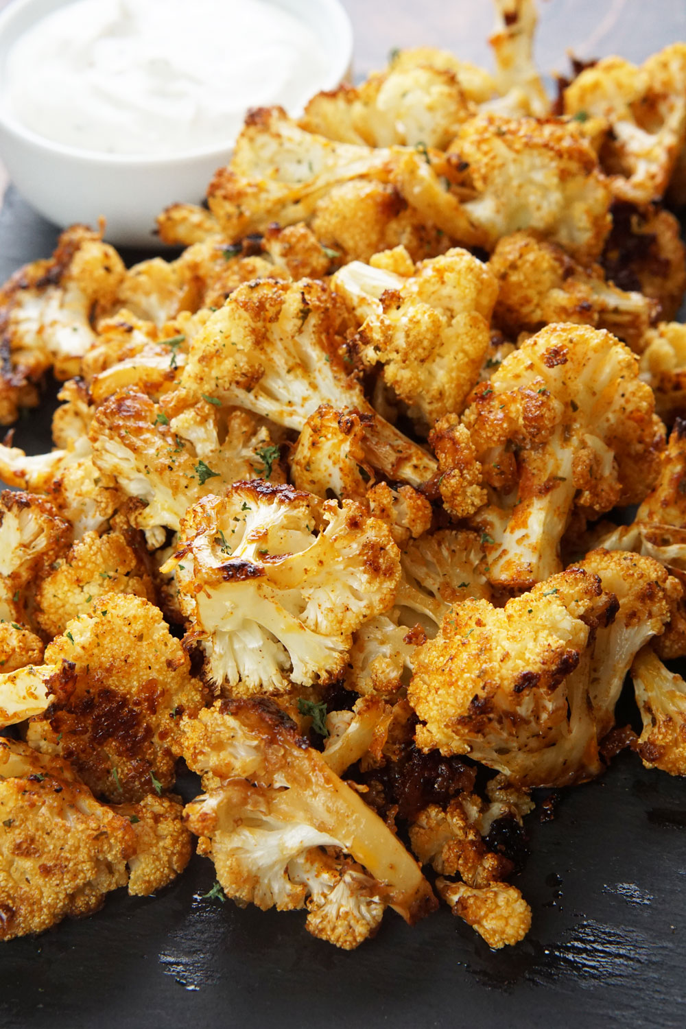 Ranch roasted cauliflower bites