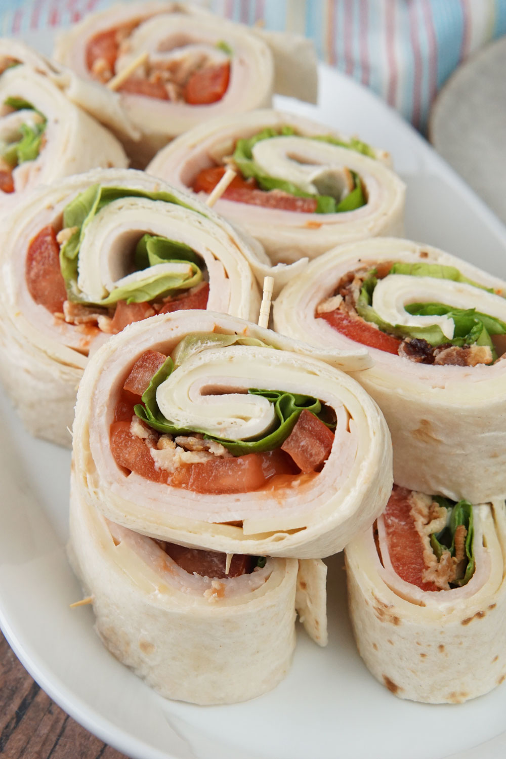 turkey club pinwheels