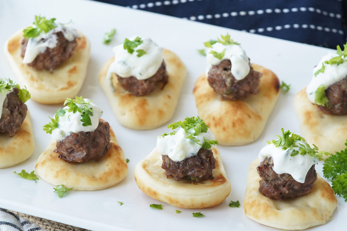 Greek lamb bites